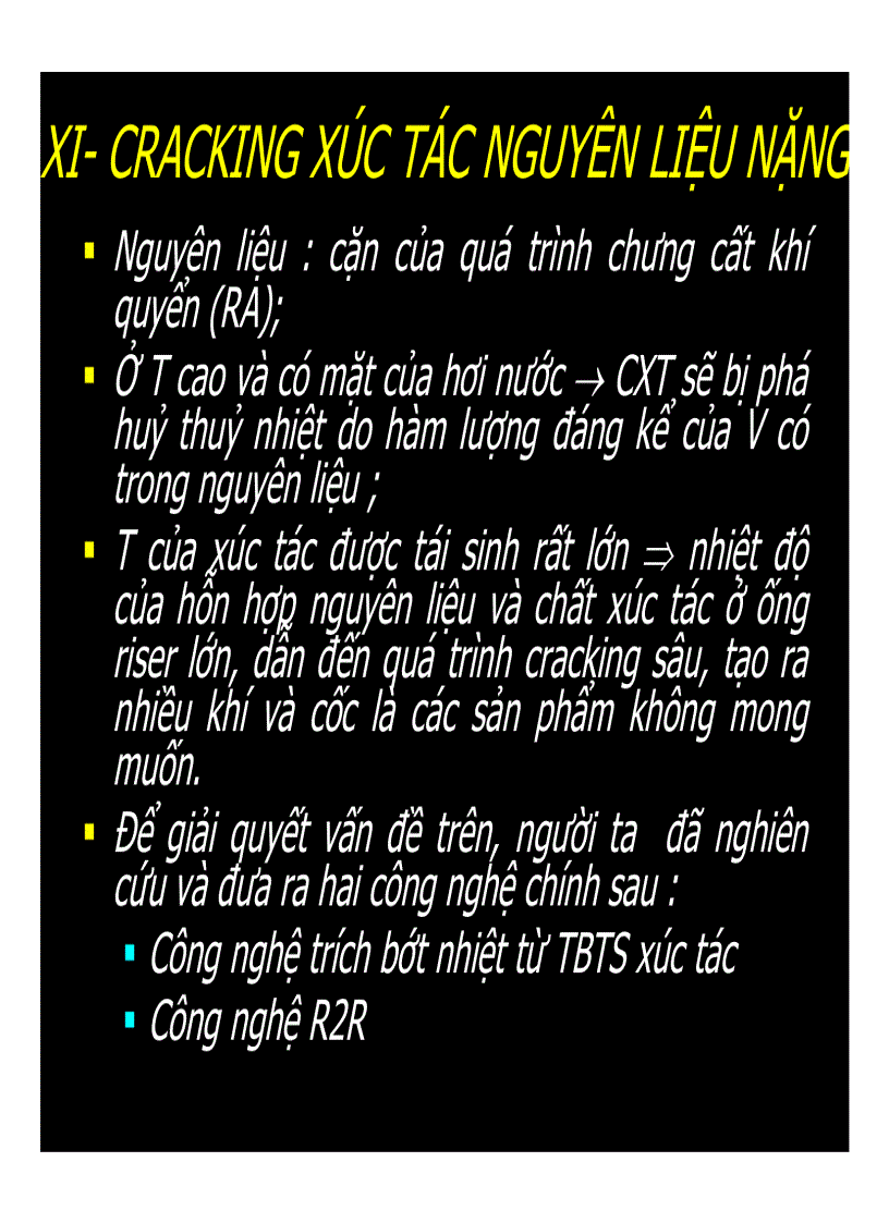 image for page Quá trình cracking xúc tác