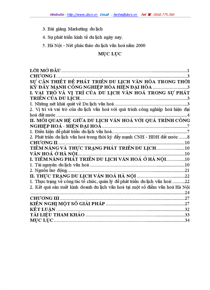 image for page Phát triển du lịch văn hóa trong thời kỳ đẩy mạnh công nghiệp hóa hiện đại hóa