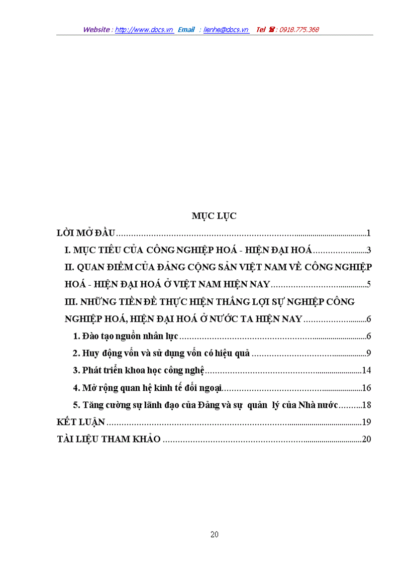 image for page Công nghiệp hoá hiện đại hoá ở việt nam hiện nay