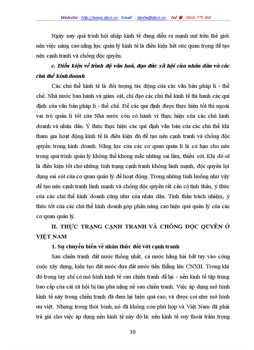 image for page Cạnh tranh trong nền kinh tế thị trường ở việt nam