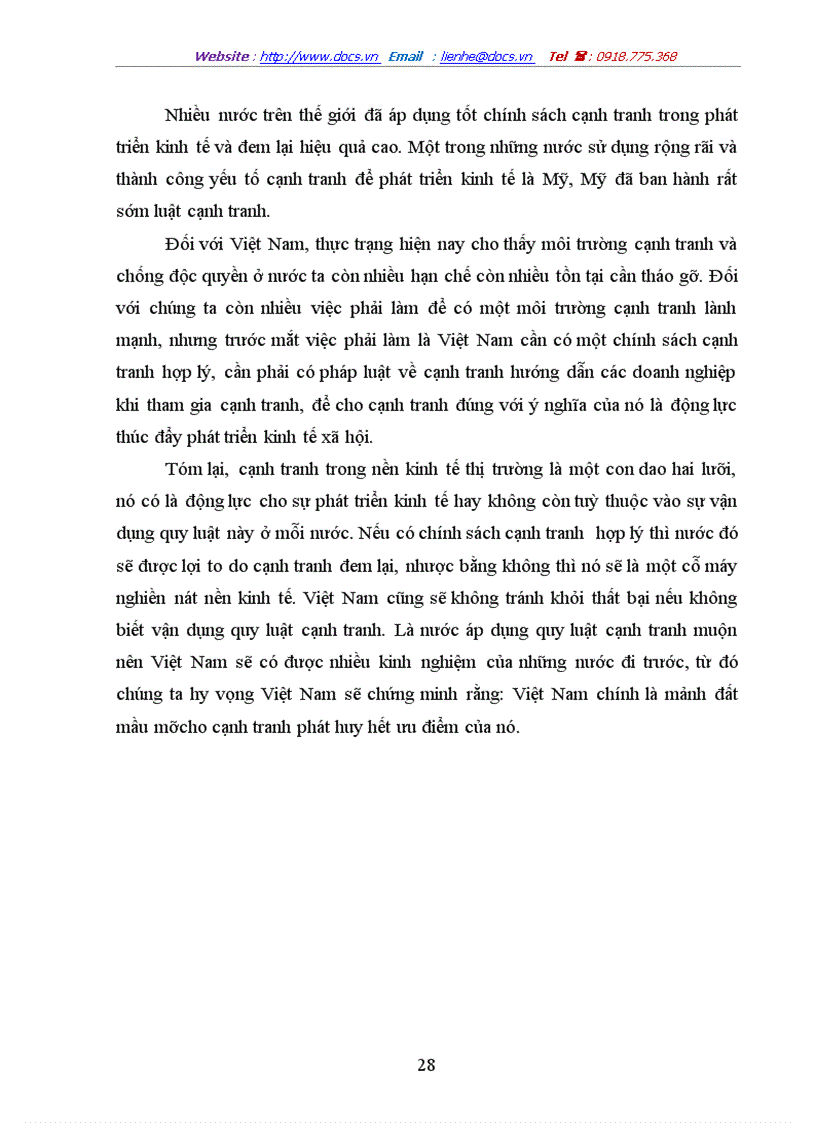 image for page Cạnh tranh trong nền kinh tế thị trường ở việt nam