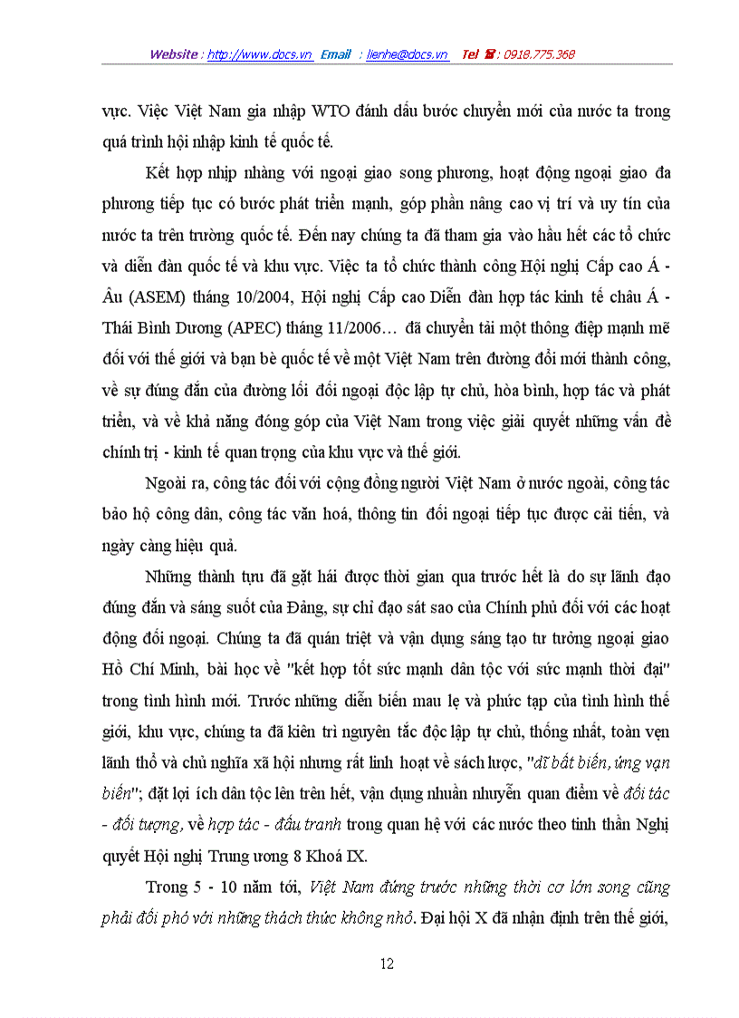 image for page Vai trò của ngoại thương đối với sự nghiệp công nghiệp hoá hiện đại hoá ở nước ta hiện nay