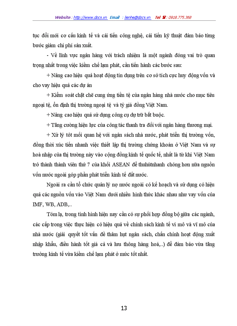 image for page Lạm phát và mối quan hệ giữa lạm phát và tăng trưởng kinh tế ở việt nam