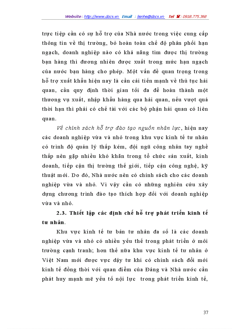 image for page Đổi mới cơ chế chính sách nhằm khuyến khính phát triển kinh tế tư nhân ở Việt Nam hiện nay