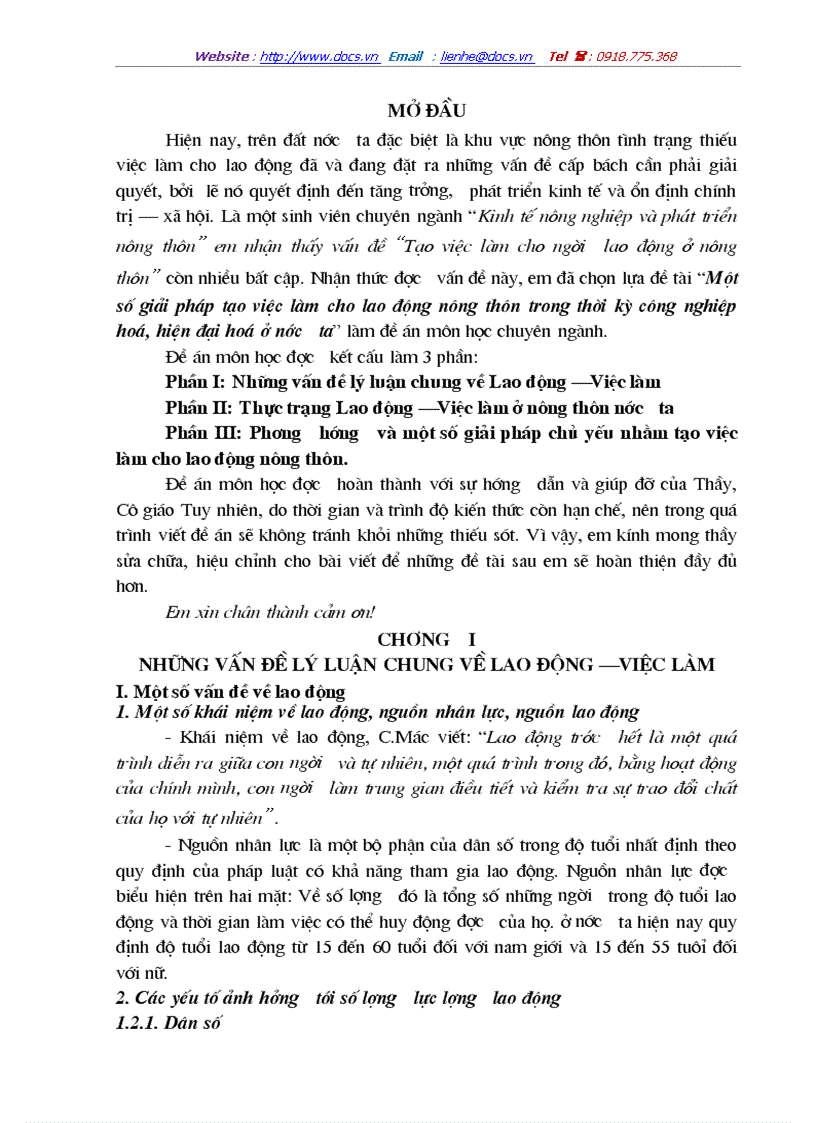 image for page Một số giải pháp tạo việc làm cho lao động nông thôn trong thời kỳ công nghiệp hoá hiện đại hoá ở nước ta