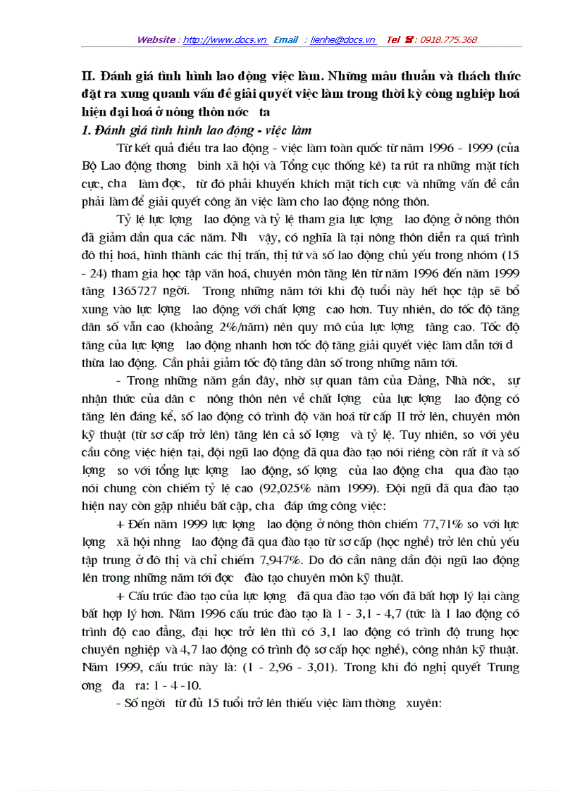 image for page Một số giải pháp tạo việc làm cho lao động nông thôn trong thời kỳ công nghiệp hoá hiện đại hoá ở nước ta