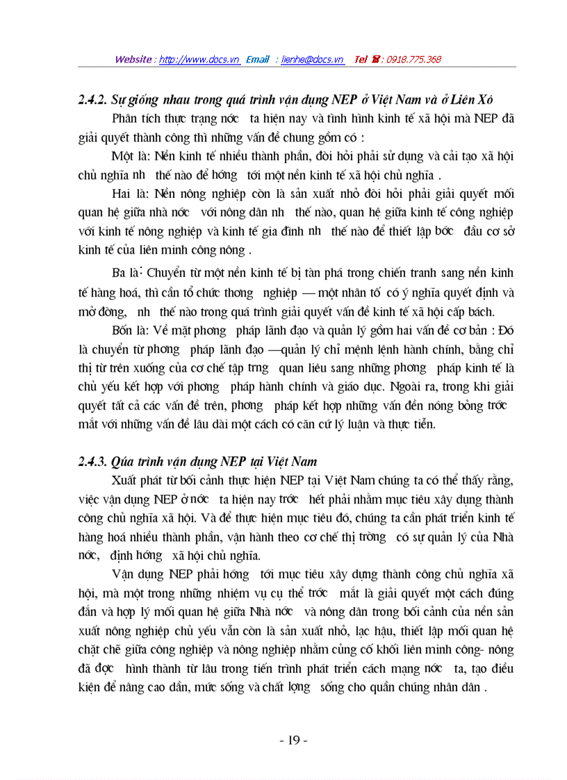 image for page Chính sách kinh tế mới của Lênin và vận dụng nó ở Việt Nam