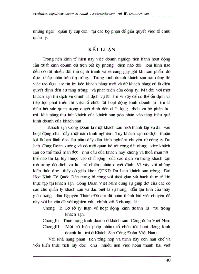 image for page Cơ sở lý luận về hoạt động kinh doanh lưu trú trong kinh doanh khách sạn