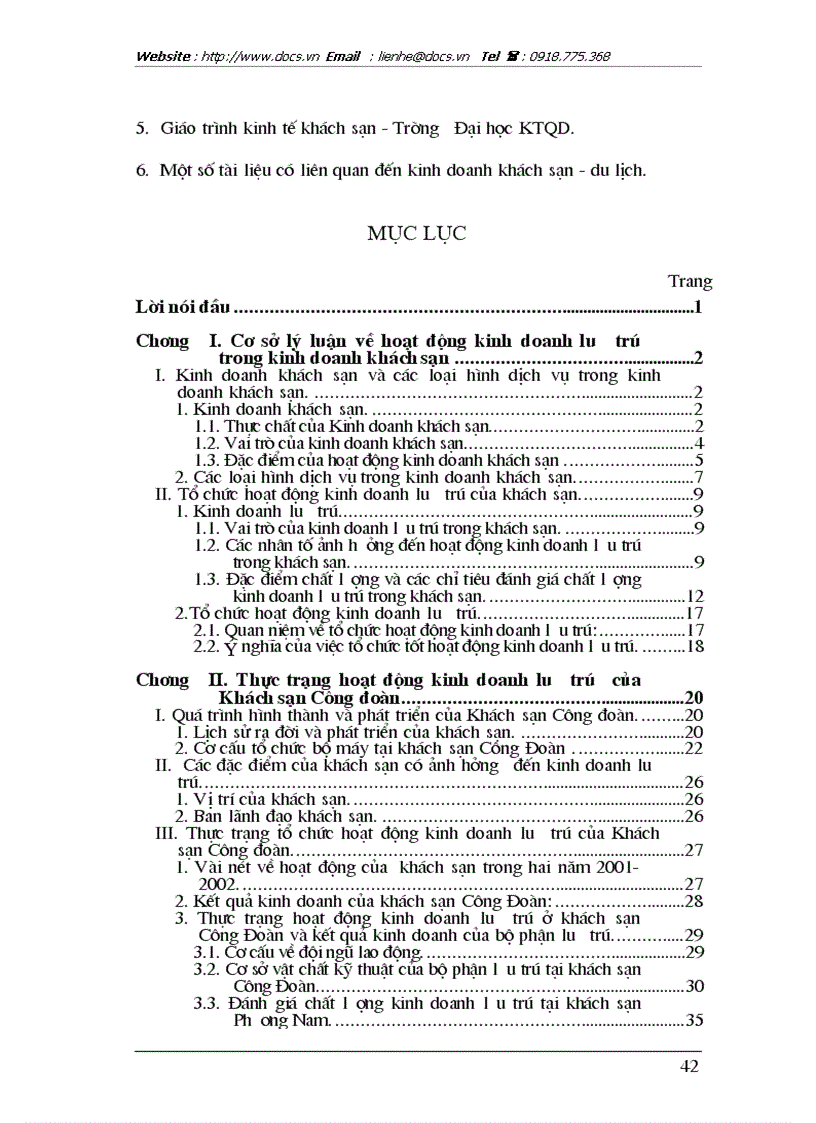 image for page Cơ sở lý luận về hoạt động kinh doanh lưu trú trong kinh doanh khách sạn