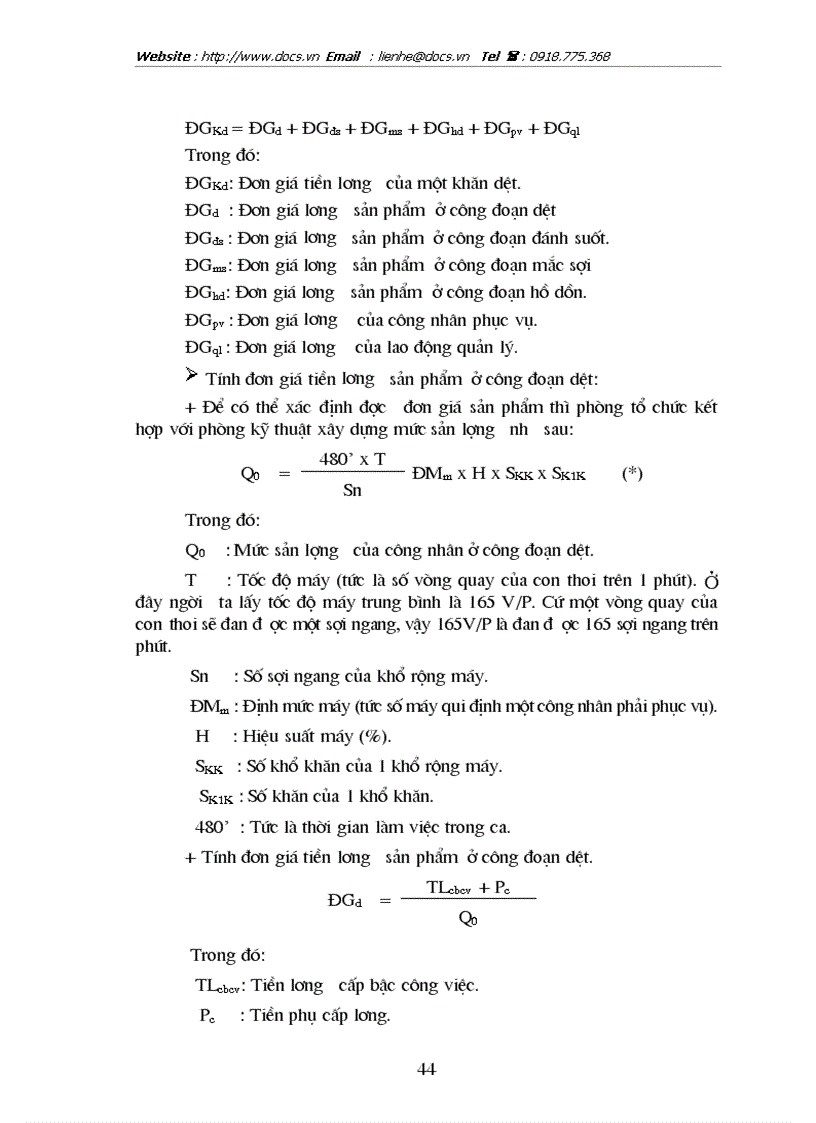 image for page Hoàn thiện các hình thức trả lương tại Công ty dệt Minh Khai Hà Nội