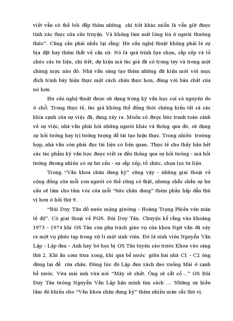 image for page Phân tích và làm sáng tỏ sự giống nhau và khác nhau giữa tác phẩm ký văn học văn khoa chân dung ký với một số tác phẩm ký báo chí khác