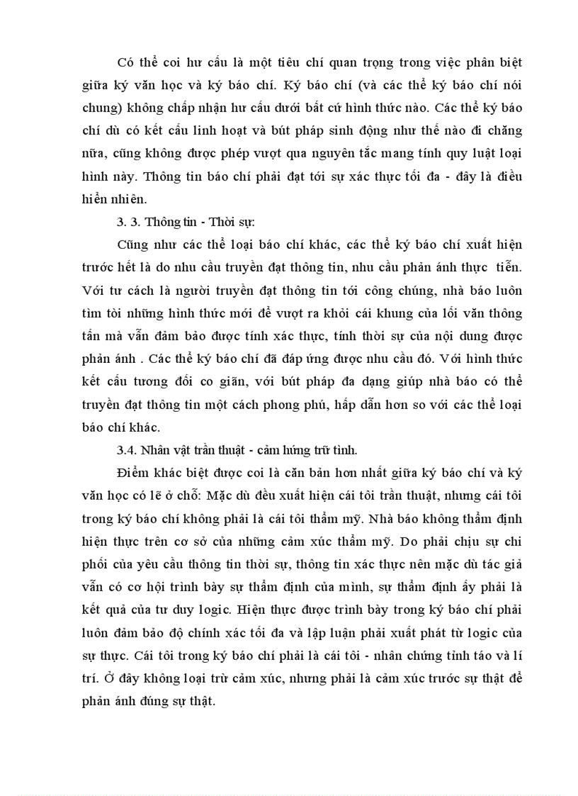 image for page Phân tích và làm sáng tỏ sự giống nhau và khác nhau giữa tác phẩm ký văn học văn khoa chân dung ký với một số tác phẩm ký báo chí khác