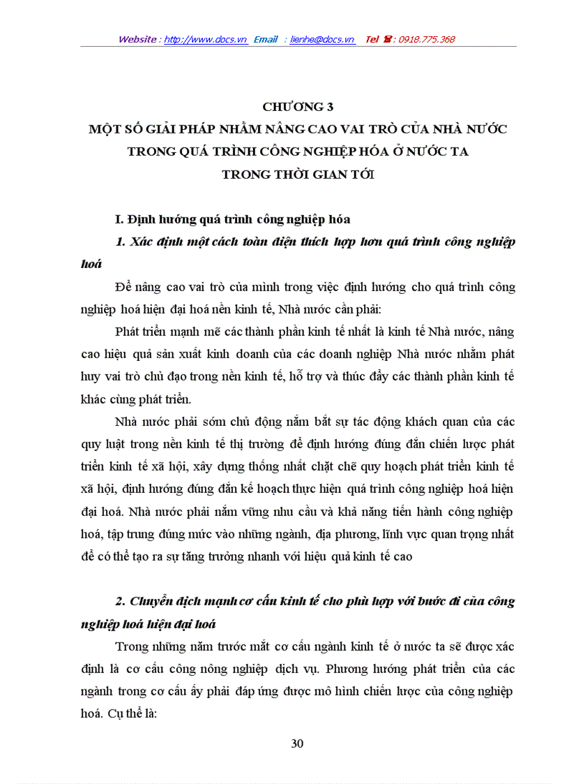image for page Vai trò của Nhà nước đối với quá trình công nghiệp hoá hiện đại hoá ở nước ta
