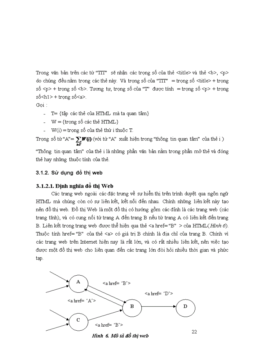 image for page Bài toán trích xuất từ khoá cho trang web áp dụng phương pháp phân tích thẻ html và đồ thị web