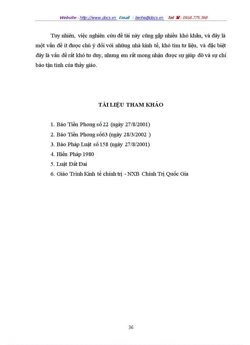 image for page Lý luận về địa tô của CácMac và sự vận dụng vào chính sách đất đai ở Việt Nam hiện nay