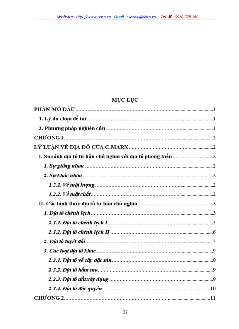 image for page Lý luận về địa tô của CácMac và sự vận dụng vào chính sách đất đai ở Việt Nam hiện nay