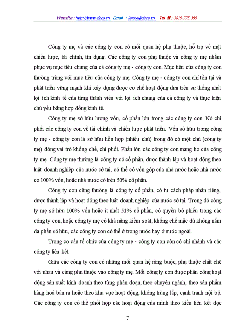 image for page Tính tất yếu khách quan và con đường hình thành công ty mẹ công ty con ở Việt Nam