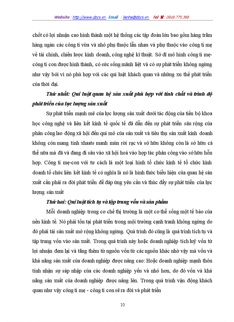 image for page Tính tất yếu khách quan và con đường hình thành công ty mẹ công ty con ở Việt Nam