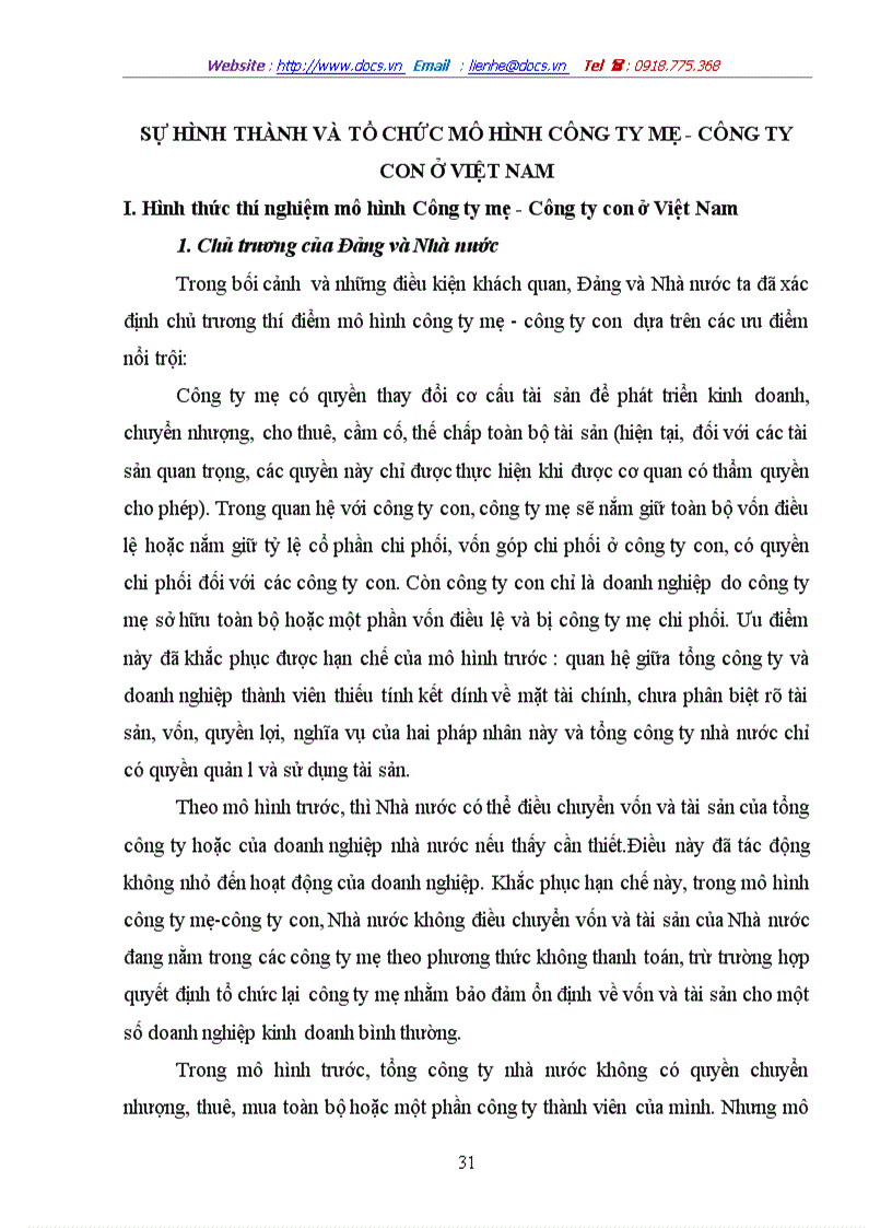 image for page Tính tất yếu khách quan và con đường hình thành công ty mẹ công ty con ở Việt Nam