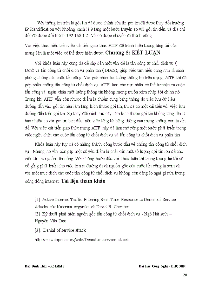 image for page Cải tiến giao thức aitf để giảm tải mạng