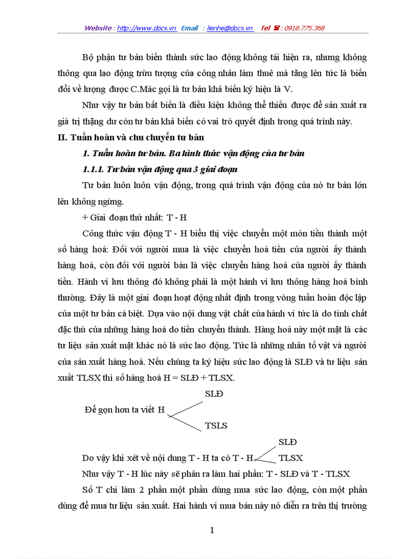 image for page Học thuyết của Máct tuần hoàn và chu chuyển tư bản và sự vận dụng nó vào nền kinh tế nước ta