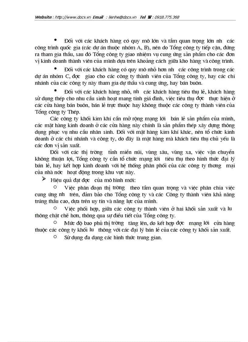 image for page Hoàn thiện mạng lưới tiêu thụ sản phẩm của Tổng Công ty Thép Việt Nam