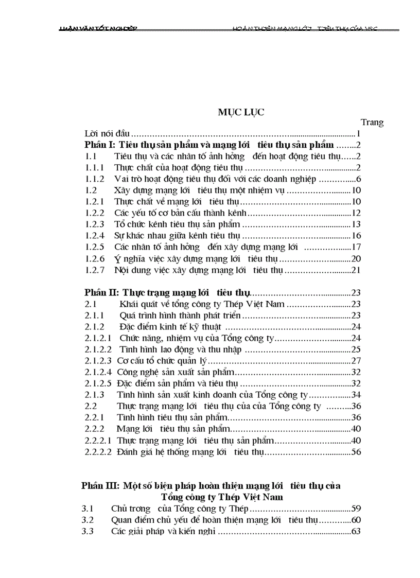 image for page Hoàn thiện mạng lưới tiêu thụ sản phẩm của Tổng Công ty Thép Việt Nam