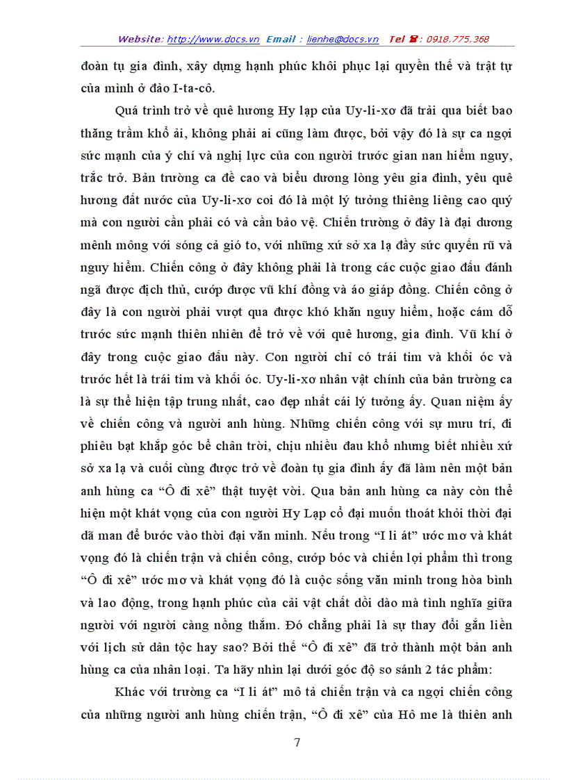 image for page Phân tích bản trường ca Ô Đi Xê của Home qua đó so sánh với bản trường ca I li át