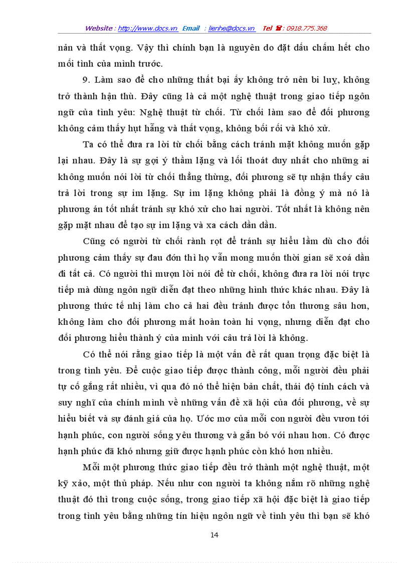 image for page Nghệ thuật giao tiếp trong tình yêu