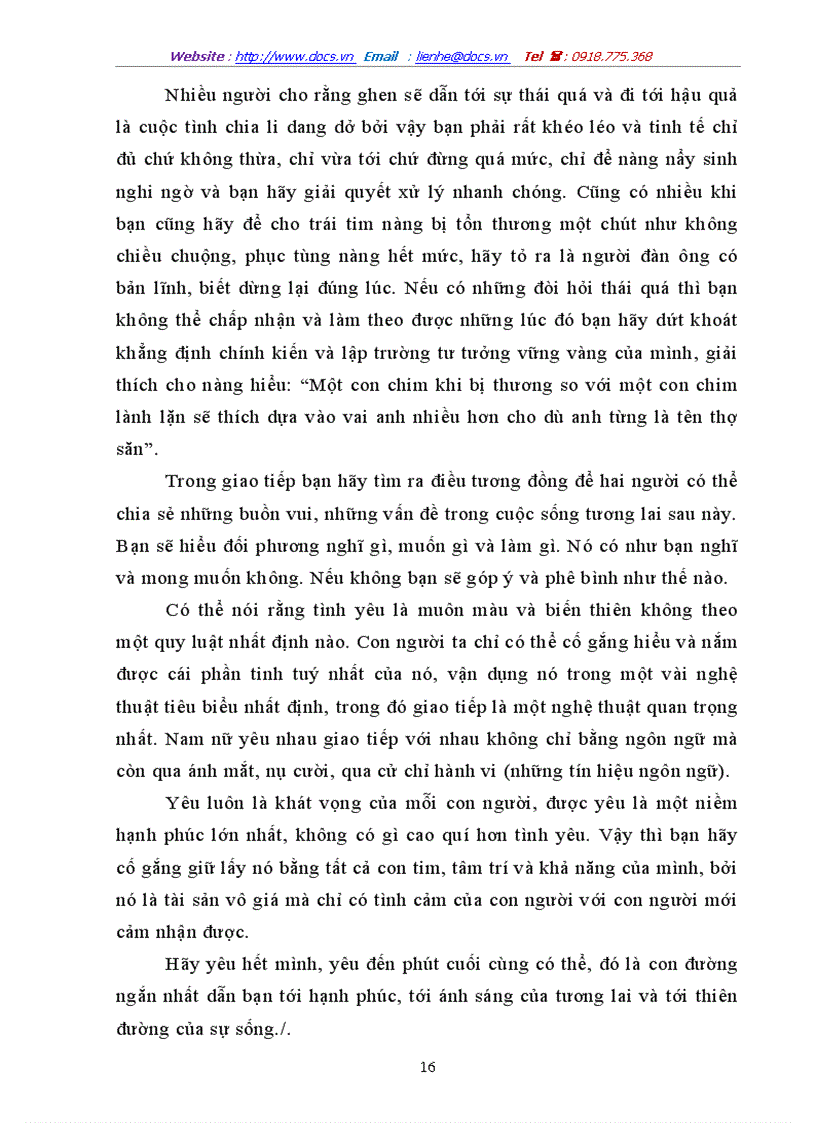 image for page Nghệ thuật giao tiếp trong tình yêu