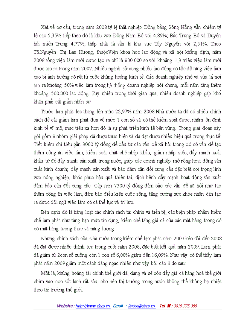 image for page Mối quan hệ giữa lạm phát và thất nghiệp ở Việt Nam giai đoạn 1986 2009