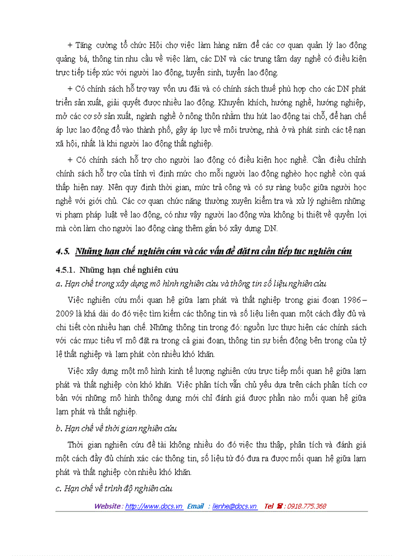 image for page Mối quan hệ giữa lạm phát và thất nghiệp ở Việt Nam giai đoạn 1986 2009