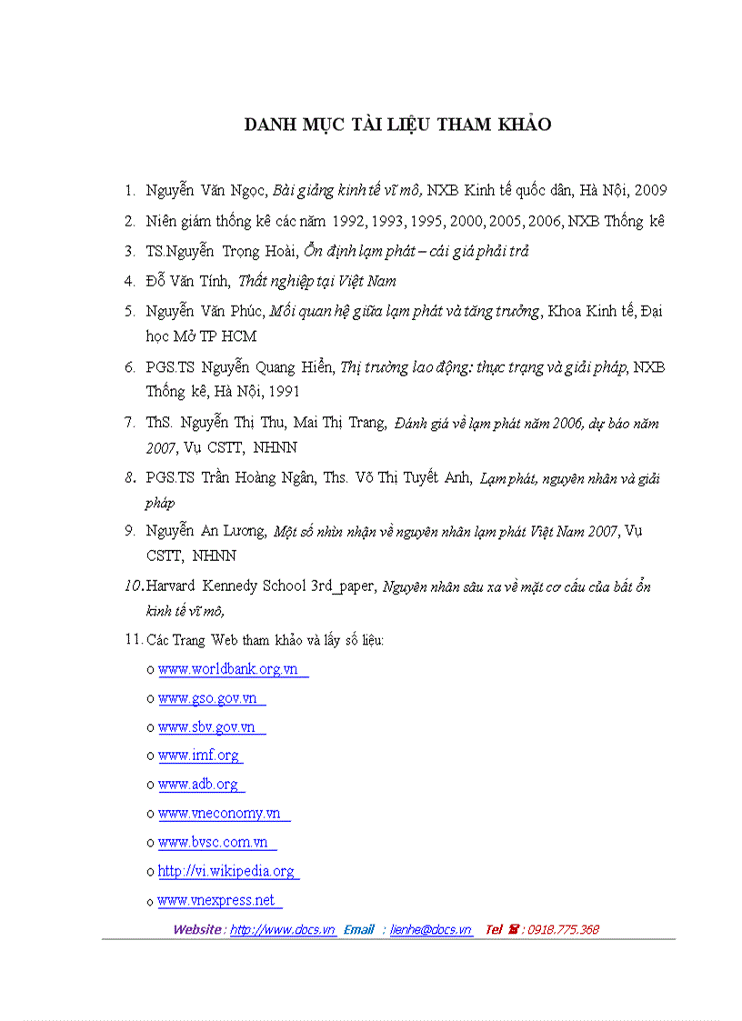 image for page Mối quan hệ giữa lạm phát và thất nghiệp ở Việt Nam giai đoạn 1986 2009