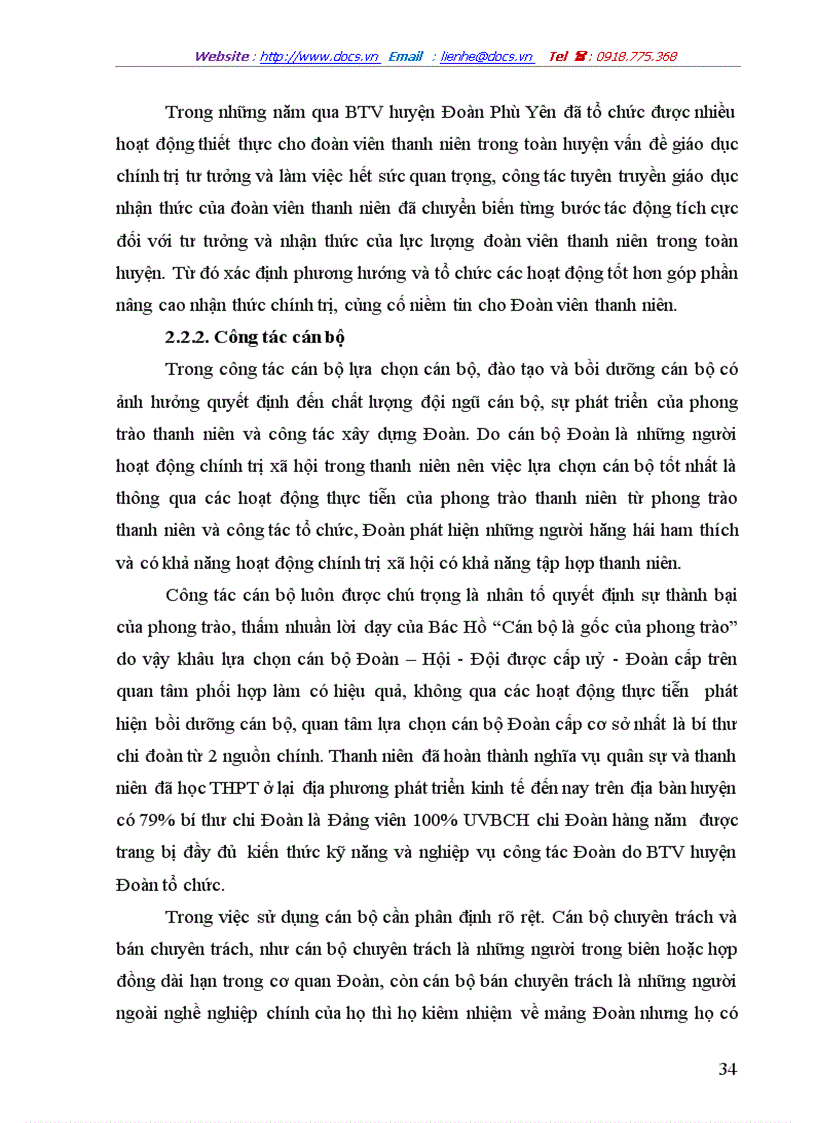 image for page Thực trạng và các giải pháp nhằm nâng cao chất lượng đội ngũ cán bộ Đoàn cơ sở trên địa bàn huyện Phù Yên Tỉnh Sơn La