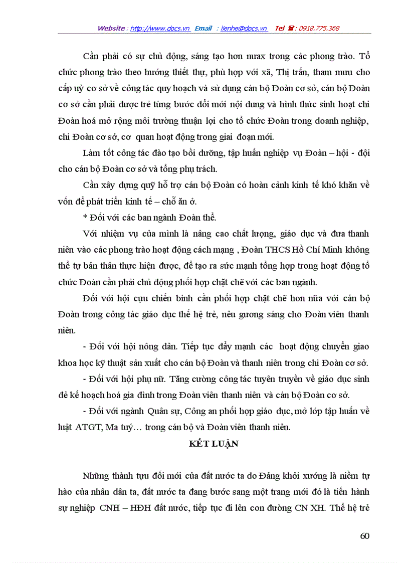 image for page Thực trạng và các giải pháp nhằm nâng cao chất lượng đội ngũ cán bộ Đoàn cơ sở trên địa bàn huyện Phù Yên Tỉnh Sơn La
