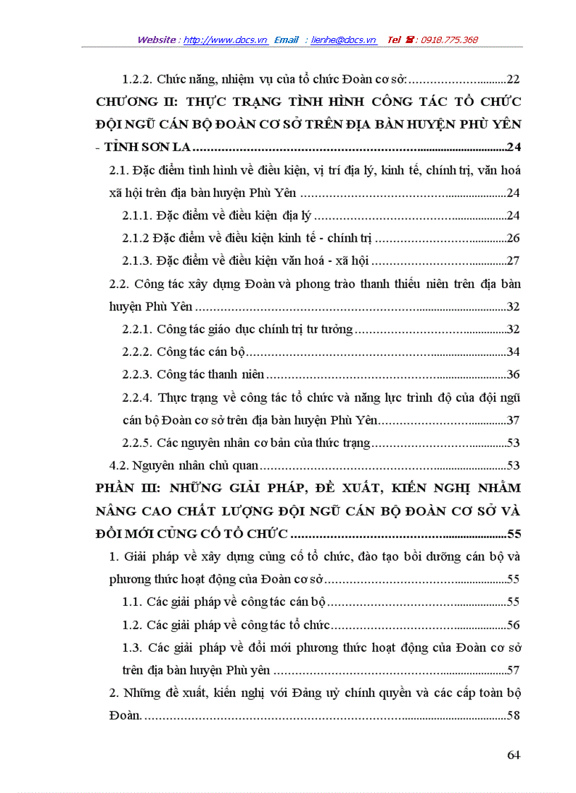 image for page Thực trạng và các giải pháp nhằm nâng cao chất lượng đội ngũ cán bộ Đoàn cơ sở trên địa bàn huyện Phù Yên Tỉnh Sơn La