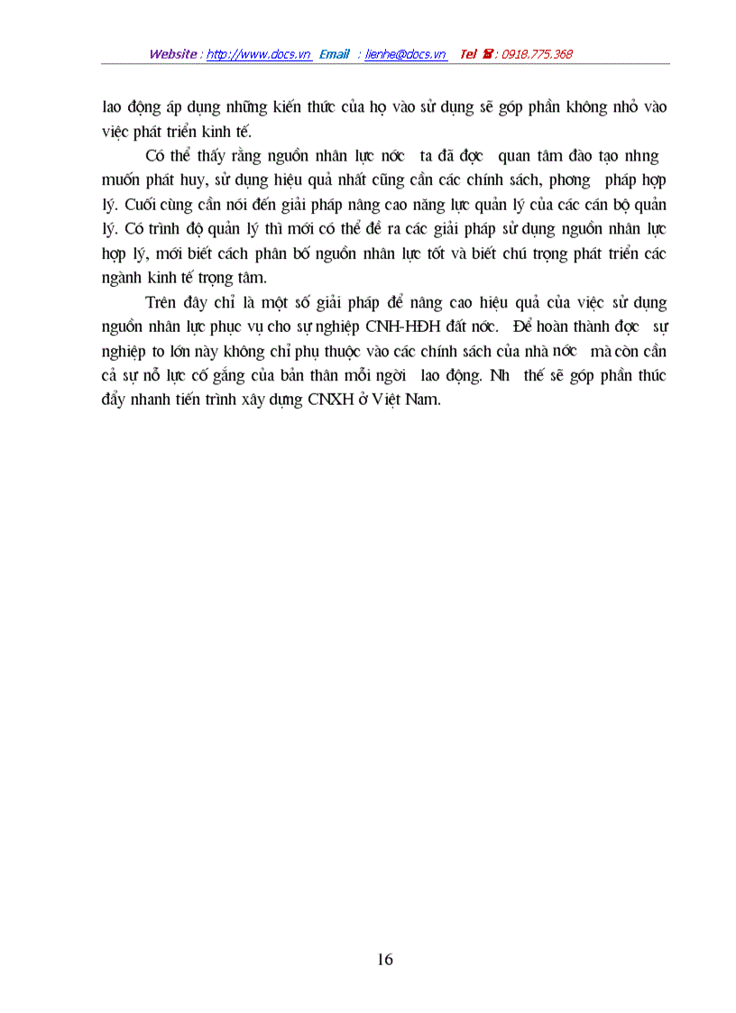 image for page Thực trạng của việc đào tạo và sử dụng nguồn nhân lực của nước ta hiện nay