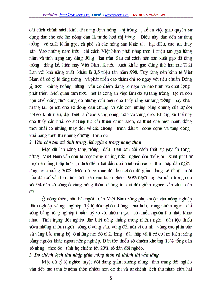 image for page Phương hướng hoàn thiện chính sách đầu tư vốn vào nông nghiệp và nông thôn Việt Nam năm 2001 2005