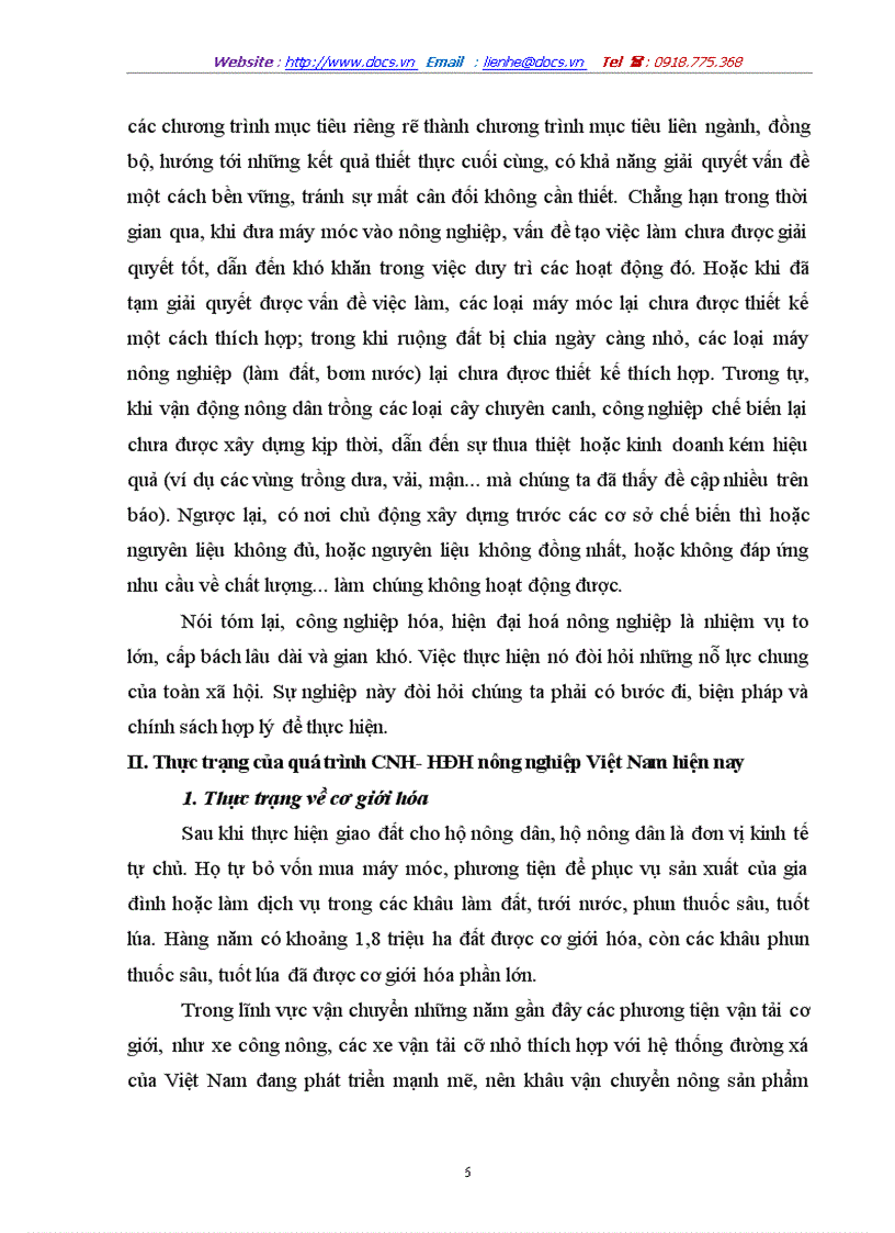 image for page Công nghiệp hóa hiện đại hóa nông nghiệp nông thôn ở nước ta hiện nay