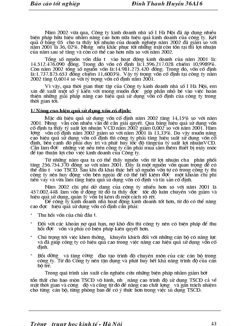 image for page Quản lý tài sản cố định và vốn cố định trong công ty kinh doanh nhà số I sở nhà đất Hà nội