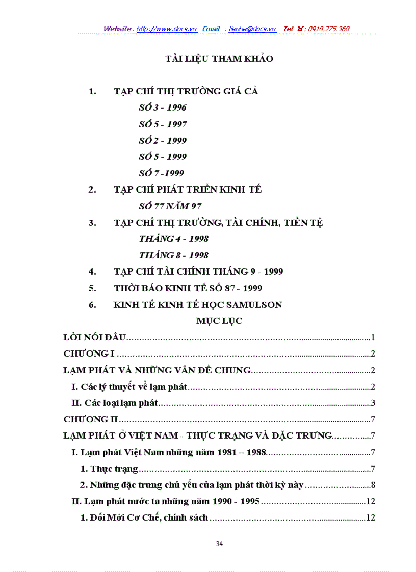 image for page Lạm phát ở việt nam thực trạng và đặc trưng
