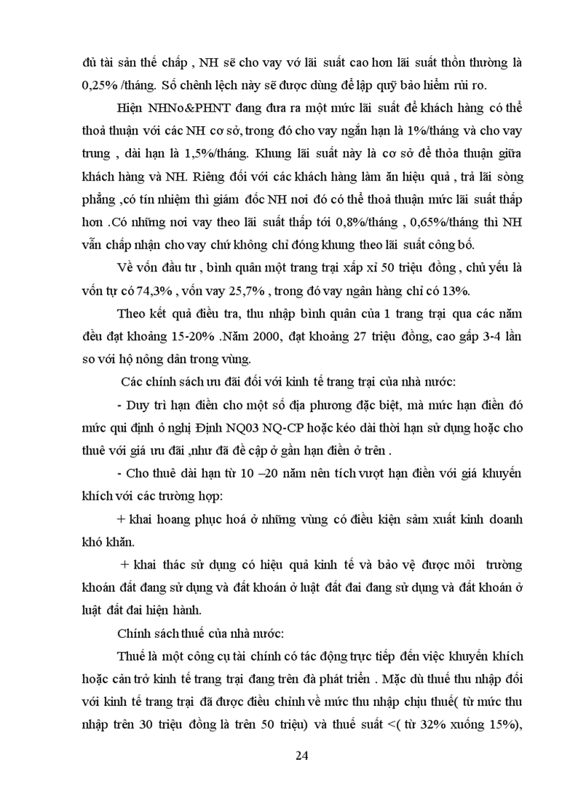 image for page Tình hình đầu tư phát triển kinh tế trang trại miền núi phía bắc