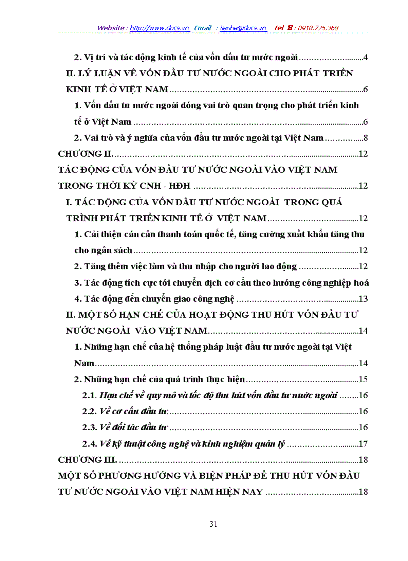 image for page Tác động của vốn đầu tư nước ngoài vào Việt Nam trong thời kỳ CNH HĐH