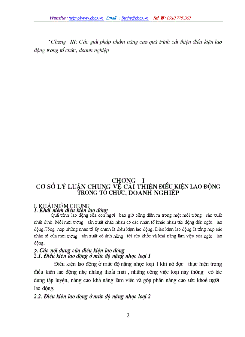 image for page Thực trạng của quá trình cải thiện điều kiện lao động trong tổ chức doanh nghiệp