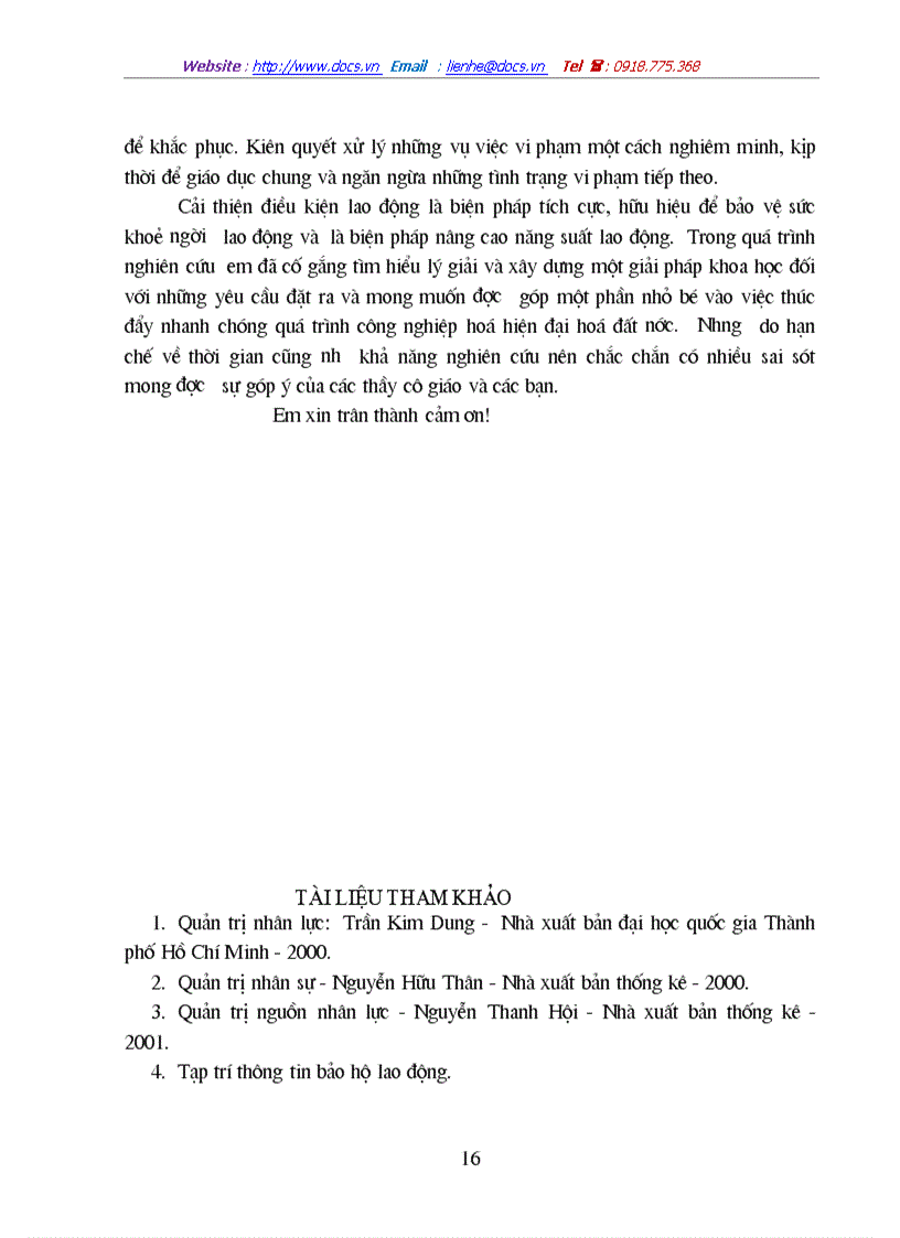 image for page Thực trạng của quá trình cải thiện điều kiện lao động trong tổ chức doanh nghiệp