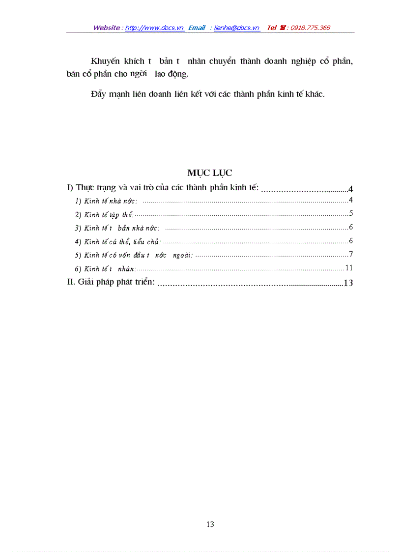 image for page Phân tích vai trò và thực trạng của các thành phần kinh tế trong thời kì quá độ ở Việt Nam đặc biệt là vai trò của kinh tế tư nhân và các giải pháp