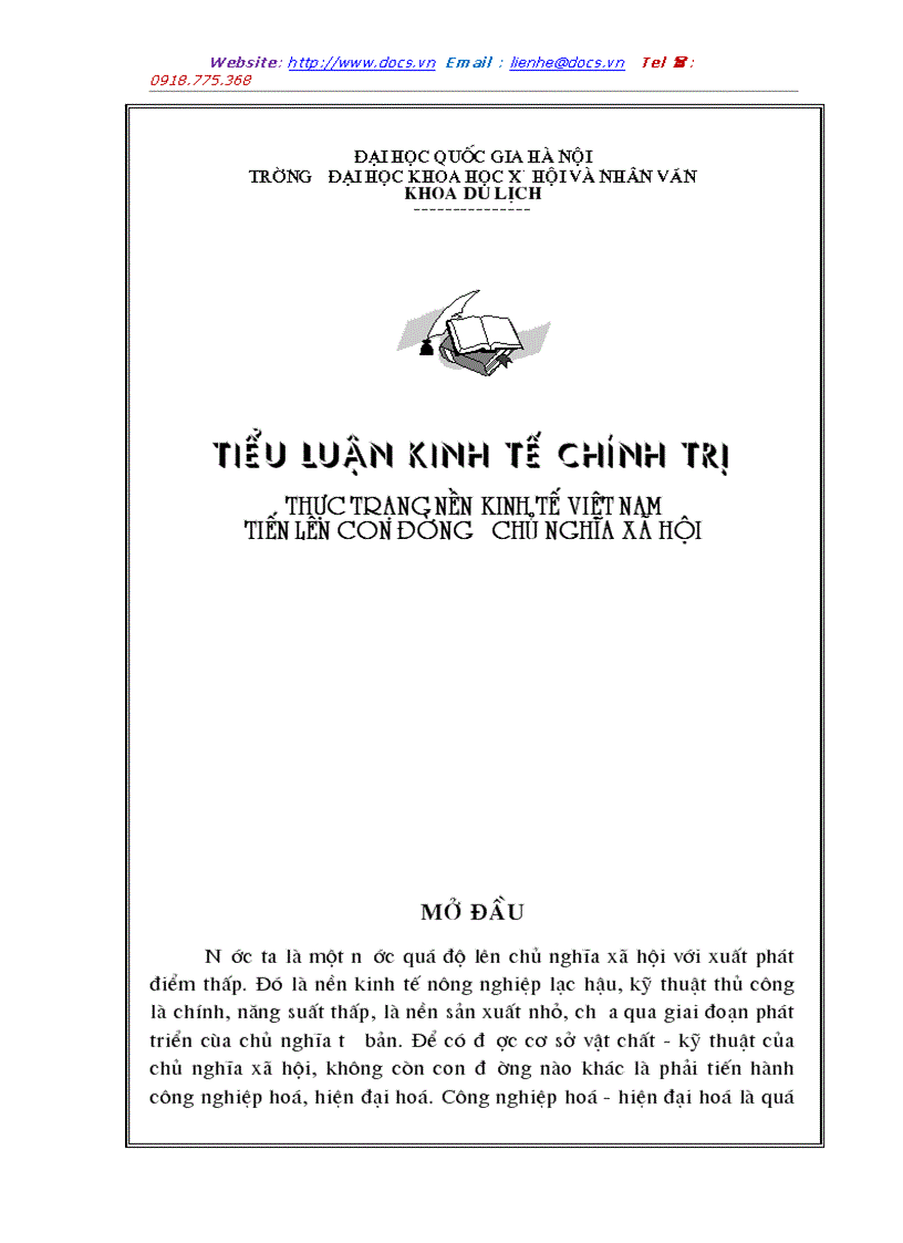 image for page Thực trạng nền kinh tế việt nam tiến lên con đường chủ nghĩa xã hội
