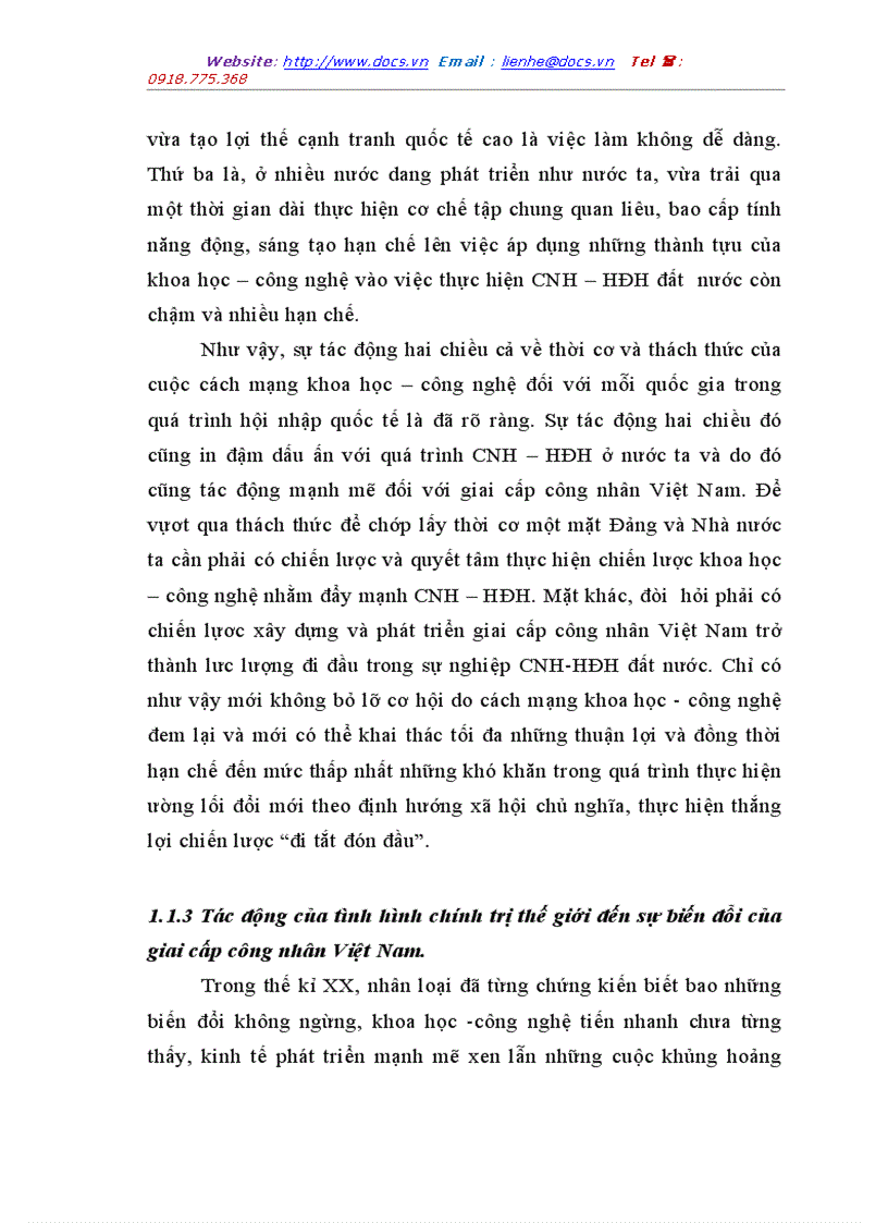 image for page Xu hướng biến đổi của giai cấp công nhân Việt Nam trong sự nghiệp công nghiệp hoá hiện đại hoá đất nước