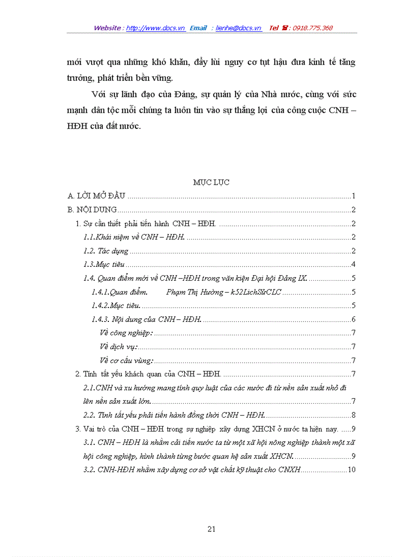 image for page Tại sao Đảng ta xác định CNH HĐH là nhiệm vụ trung tâm trong thời kỳ quá độ