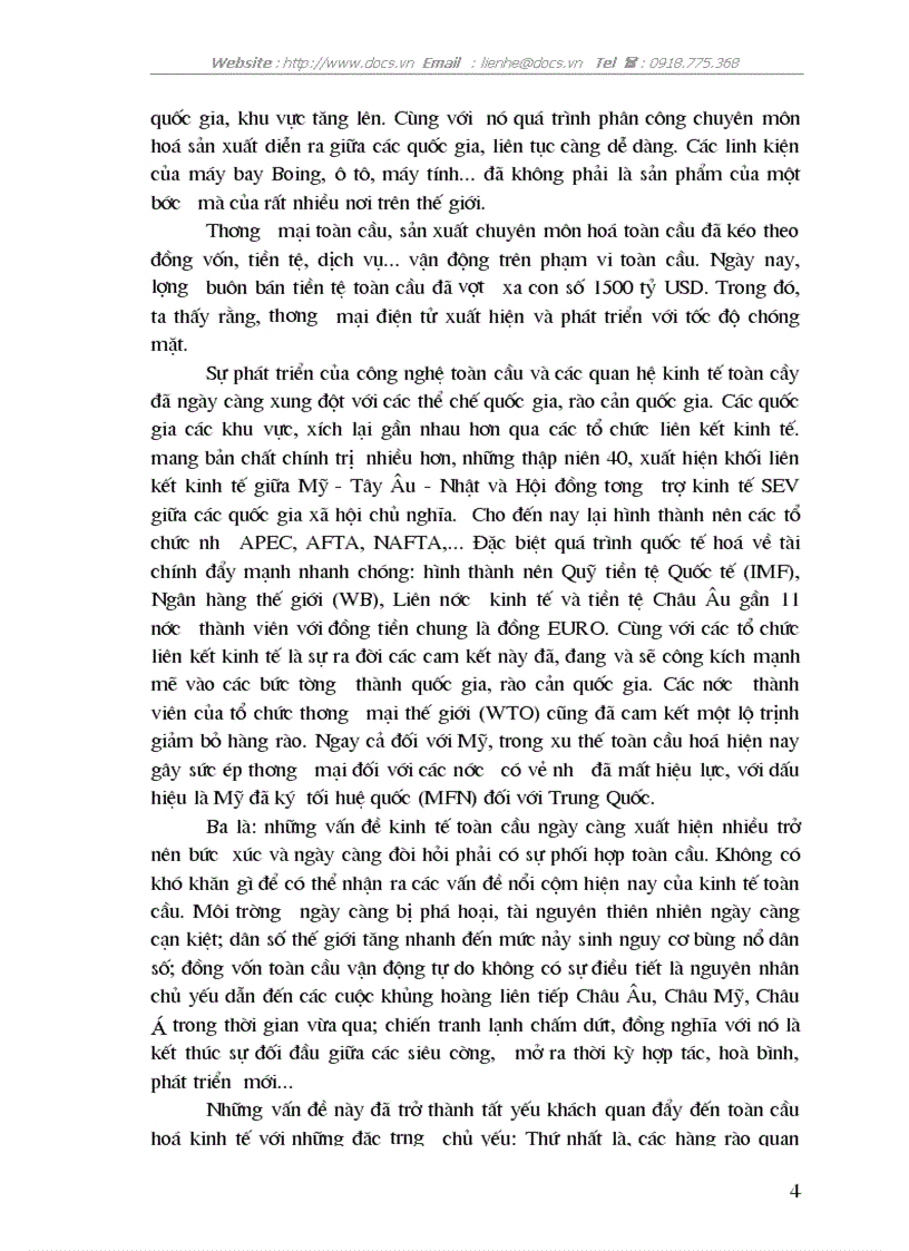 image for page Việt Nam trong quá trình hội nhập kinh tế